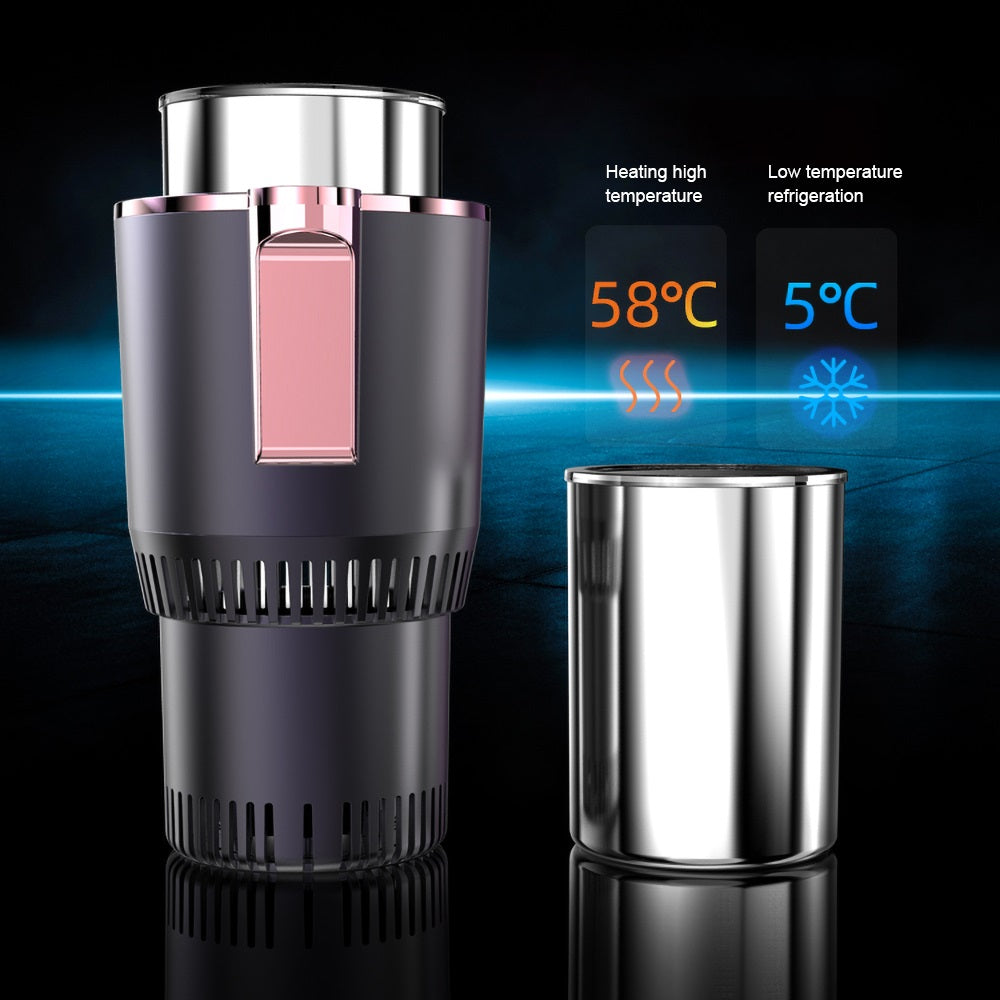 2-in-1 Intelligent Car Cup Warmer and Cooler with Smart Digital Display